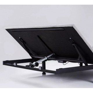 Умная двуспальная кровать Xiaomi 8h milan smart leather electric bed 1.8 m grey blue (умное основание и латексный матрас RA Alpha)