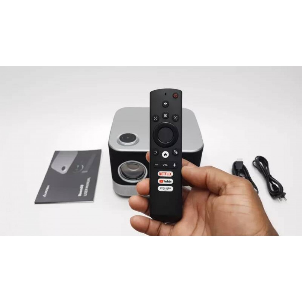 проектор 4K, интеллектуальный проектор AURZEN BOOM 3 с Wi-Fi и Bluetooth, 3D Dolby Audio и динамиками мощностью 36 Вт