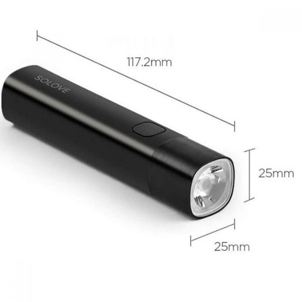 Фонарик-внешний аккумулятор Xiaomi Solove X3 Portable Flashlight Power Bank 